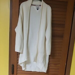 Tommy HifigerWomen's Cream Open Front Sweater